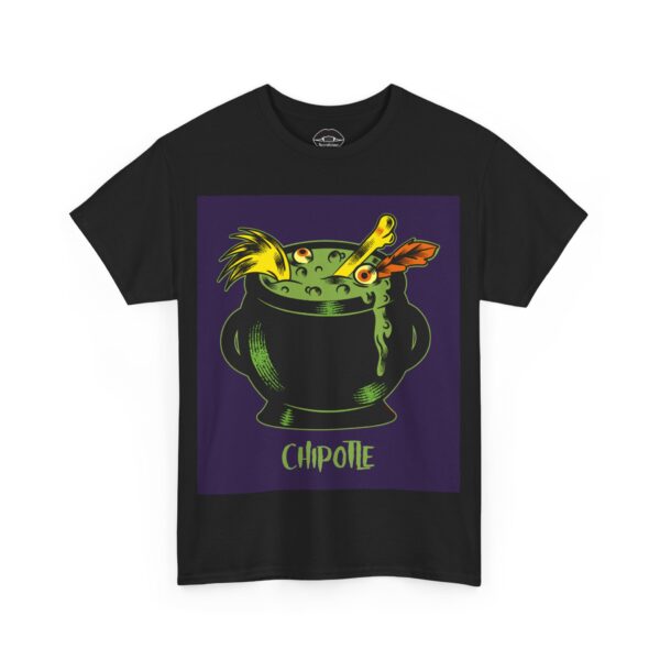 Necrolicious “Chipotle” Funny Black Magick Witch Cauldron Goth Meme 100% Cotton Unisex Tee