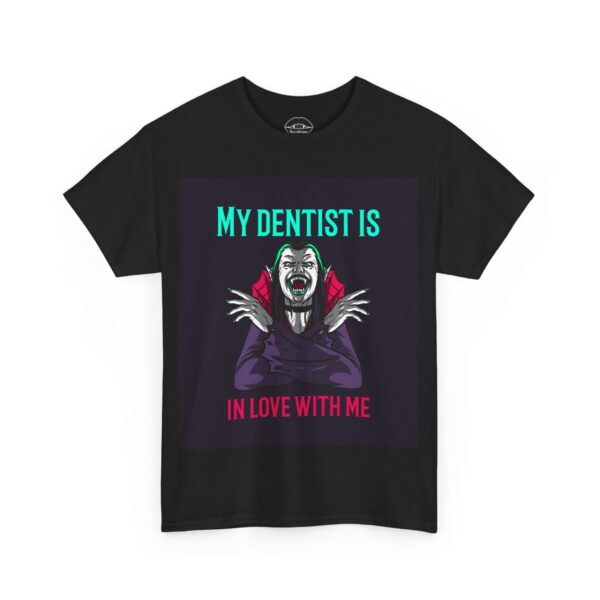 Necrolicious “My Dentist Is In Love With Me” Funny Vampire Goth Meme 100% Cotton Unisex Tee