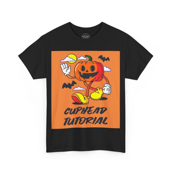 Necrolicious “Cuphead Tutorial” Funny Pumpkin Halloween Chud Gamer Meme 100% Cotton Unisex Tee