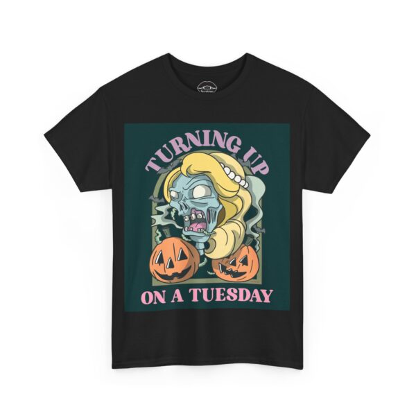 Necrolicious “Turning Up On A Tuesday” Funny Zombie Voodoo Meme 100% Cotton Unisex Tee