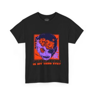 Necrolicious “Which One Is My Third Eye?” Funny Anime Demon Meme 100% Cotton Unisex Tee