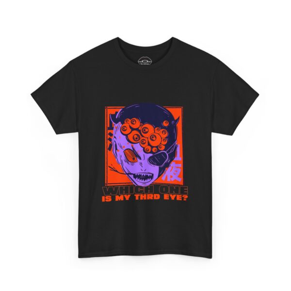 Necrolicious “Which One Is My Third Eye?” Funny Anime Demon Meme 100% Cotton Unisex Tee