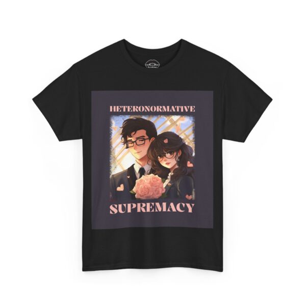 Necrolicious “Heteronormative Supremacy 3” Funny Super Straight Couple Valentine Meme 100% Cotton Unisex Tee