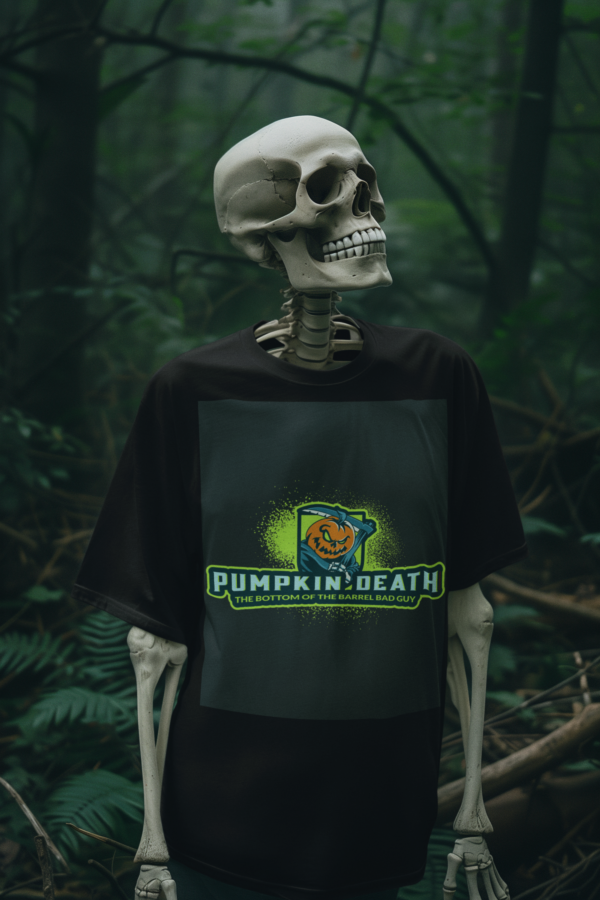 Necrolicious “Pumpkin Death” Funny Horror Jack o' Lantern Meme 100% Cotton Unisex Tee - Image 2