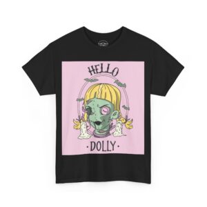 Necrolicious “Hello Dolly” Funny Voodoo Doll Witch Magick Goth Meme 100% Cotton Unisex Tee