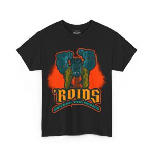 Necrolicious “’Roids Beyond The Grave” Funny Horror Bodybuilder Frankenstein Meme 100% Cotton Unisex Tee