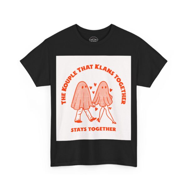 Necrolicious “The Kouple That Klans Together Stays Together” Funny Ku Klux Kouple Meme 100% Cotton Unisex Tee