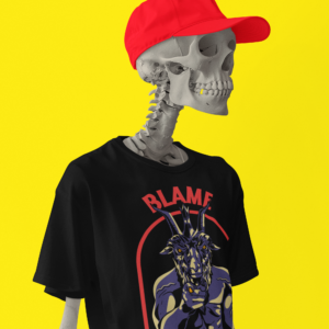 Necrolicious “Blame Yourself” Funny Baphomet Satan Devil Meme 100% Cotton Unisex Tee