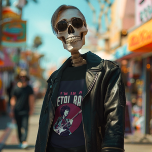 Necrolicious “I’m In A Metal Band” Funny Ironic Rock Meme 100% Cotton Unisex Tee