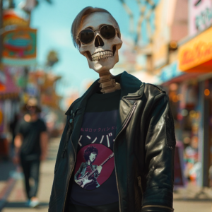Necrolicious 日本語「私はロックバンドのメンバー」面白いメタラーミーム 綿100% 男女兼用Tシャツ