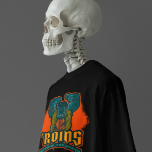 Necrolicious “’Roids Beyond The Grave” Funny Horror Bodybuilder Frankenstein Meme 100% Cotton Unisex Tee