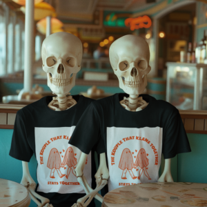 Necrolicious “The Kouple That Klans Together Stays Together” Funny Ku Klux Kouple Meme 100% Cotton Unisex Tee
