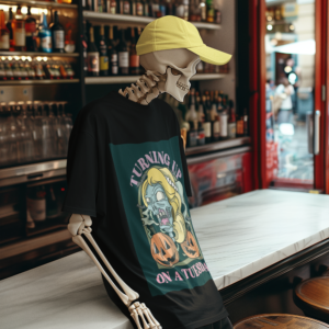Necrolicious “Turning Up On A Tuesday” Funny Zombie Voodoo Meme 100% Cotton Unisex Tee
