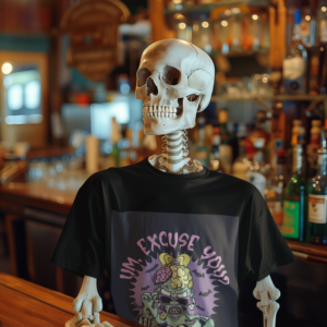 Necrolicious “Um, Excuse You?” Funny Zombie Voodoo Meme 100% Cotton Unisex Tee