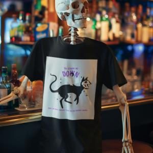Necrolicious “You Struck Me Down” Funny Star Wars Inspired Movie Quote Ghost Cat Meme 100% Cotton Unisex Tee